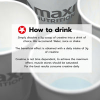 MaxiNutrition Creatine | Performance Boosting Creatine Monohydrate Powder | Unflavoured, 300g - 60 Servings