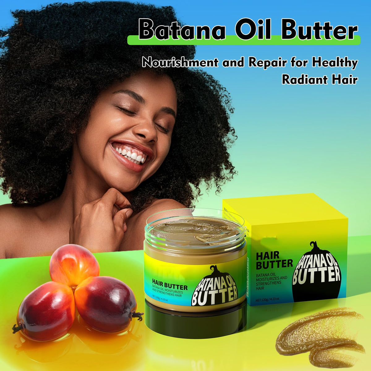 gowwim Gowwim Batana Oil - Raw Batana Oil for Hair Growth Dr. Sebi, Effective Against Hair Loss, Promote Hair Regrowth (4.2oz)