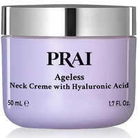 PRAI Ageless Throat & Decolletage Creme (50ml) with Shea Butter and Hyaluronic Acid for Long Lasting Hydration