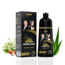 UNIK Care Hair Dye Shampoo Black 400ml – 3-in-1 Hair Color, Shampoo & Conditioner – Long-Lasting Natural Black Hair Shampoo for Men & Women – Covers Grey Hair Instantly – Ammonia-Free