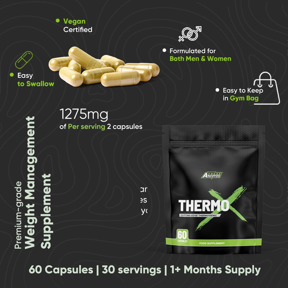 Freak Athletics Thermo X Weight Management Supplement 60 Capsules