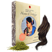 INDIAN NATURAL HAIR CARE Henna & 3xIndigo Powder - Dark Brown Hair Dye - Fresh & Pure Organic - 200g - Indian Natural Hair Care