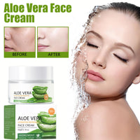 FresFresi Aloe Vera Face Cream - Hydrating & Nourishing Moisturizer for Women, 98% Pure Aloe Vera, Suitable for All Skin Types - Moisturize & Combat Wrinkles naturally