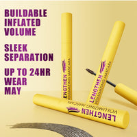 Bubble Mascara - Waterproof Colossal Bubble Mascara for Women, Volume & Length Black Mas-cara, Buildable & Lightweight Formula, Long-Lasting, Well-Defined Lashes and Enhances The Natural Look