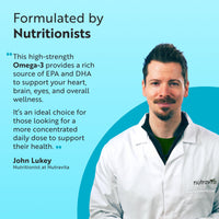 Nutravita Highest Strength Omega 3 Fish Oil 2000mg - Providing 1000mg EPA & 400mg DHA per Serving - Sustainably Sourced & Contaminant Free - Made in The UK