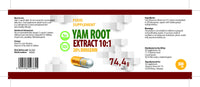 Hepatica Yam Root Extract 5,000mg Equivalent | 120 Vegan Capsules | High Strength 10:1 Extract (500mg) | 20% Diosgenin | 3rd Party Lab Tested Herbal Supplement