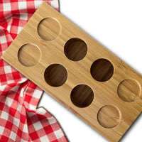 Desert Dress Japanese Bamboo Compressed Hygiene Towel Tray Holder (Tray for 4)