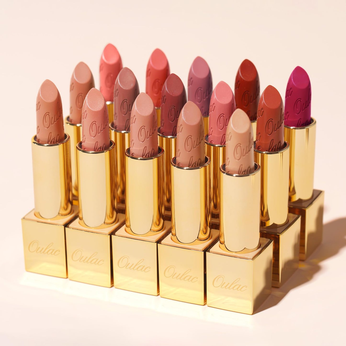 Oulac OULAC Glow Metallic Shine Pink Lipstick, Rose High Impact Lipcolor, Lightweight Soft and Ultra Hydrating, Long Lasting, Vegan & Cruelty-Free, Full Coverage Lip Color 4.3 g/0.15 GM15 She's A Lover