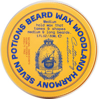 SEVEN POTIONS Seven Potions Beard Wax for Men — Medium Hold Styling Wax to Shape And Nourish Your Beard — All-Natural, Vegan, Cruelty Free — Woodland Harmony (30 ml)