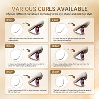 NAGARAKU Wet Camellia Lash, Roots with Light Glue Mega Volume Lash 12mm-13mm-14mm Mix Length Eyelash Extension 0.07mm LC Curl Maga/Wispy/Fox/Anime/Hybrid Volume Style