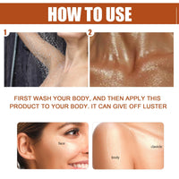 BigyQiu Body Shimmer Oil,Body Shimmer Lotion,Moisturizing Light Shimmer Glow Illuminator,Body Luminizer Liquid Highlighter,Non-Sticky Body Glow Shimmer Lotion for Face and Body(#03-Bronze Gold)