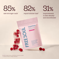 Free Soul CreaGlow | Marine Collagen + Creatine + Electrolytes | Raspberry