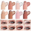 Eyeshadow Stick,Multi-functional Eyeshadow Pencil with Four Colour,Cream Eye Shadow for Older Women Long-Lasting,Waterproof&Sweat-Resistant,Eyeshadow Crayon Perfect for Eyeliner&Eye Makeup