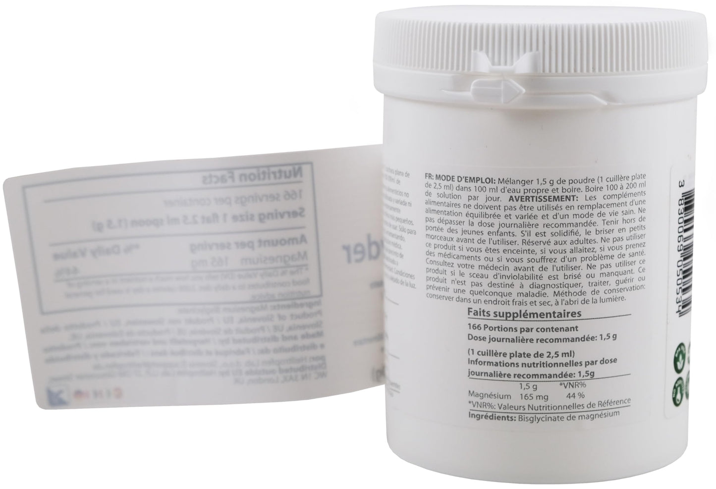 Magnesium glycinate as Magnesium bisglycinate | 0.55 lb – 250 g | Crystal Powder Soluble in Water | Heiltropfen®