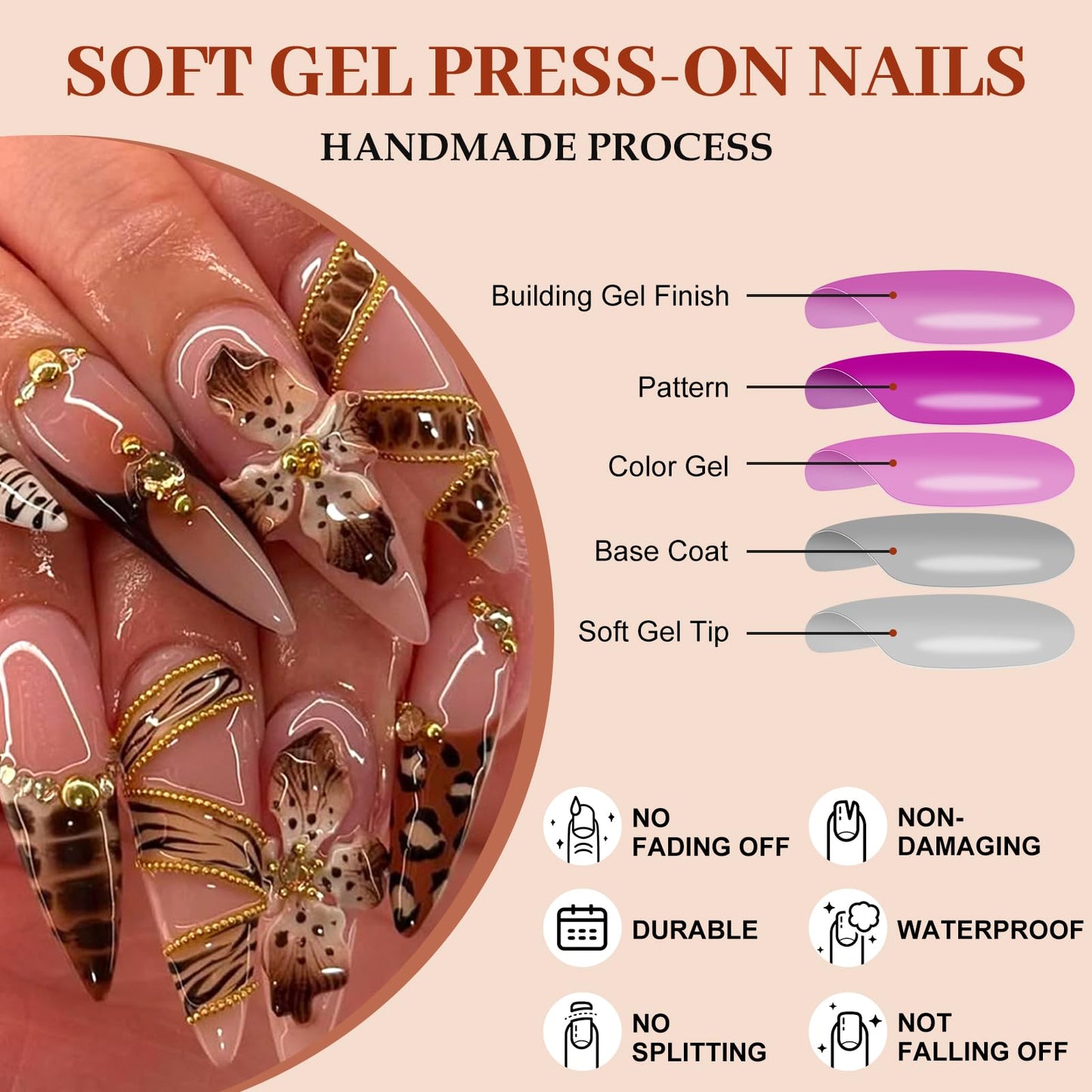 Ceboic Pack of 24 Coffin Nails for Sticking Medium Purple Glitter French Artificial Nails Press On Nails with Silver Sequins Design Full Cover Acrylic Artificial Nails Square Fingernails Fake Nails