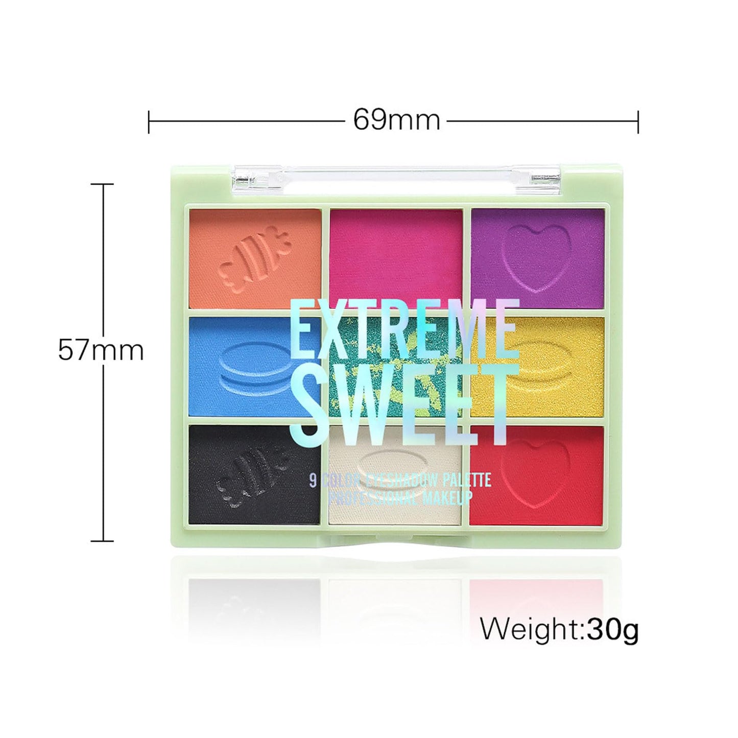 LYNTYAOU Eyeshadow Palettes, 9 Colour Matte Shimmering Eye Shadow Palette, Colorful Rainbow Eyeshadow Make-Up Palette for Women Highly Pigmented Long Lasting Eye Shadow, Gift for Women