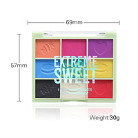 LYNTYAOU Eyeshadow Palettes, 9 Colour Matte Shimmering Eye Shadow Palette, Colorful Rainbow Eyeshadow Make-Up Palette for Women Highly Pigmented Long Lasting Eye Shadow, Gift for Women