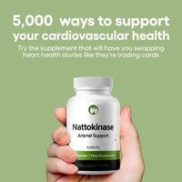 Natural Foundation Nattokinase 5000FU Arterial Support with Oregano Extract 125mg & Motherwort 125mg 30 Capsules Made in The UK (30)