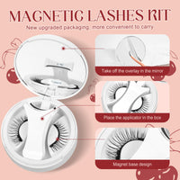 Magnetic Lashes with Applicator, Higu clace Reusable Magnetic Eyelashes No Glue or Eyeliner Need, Waterproof Magnetic Eyelashes Easy to Wear and Remove, Natural Lashes Suitable for Party(STYLE-G)