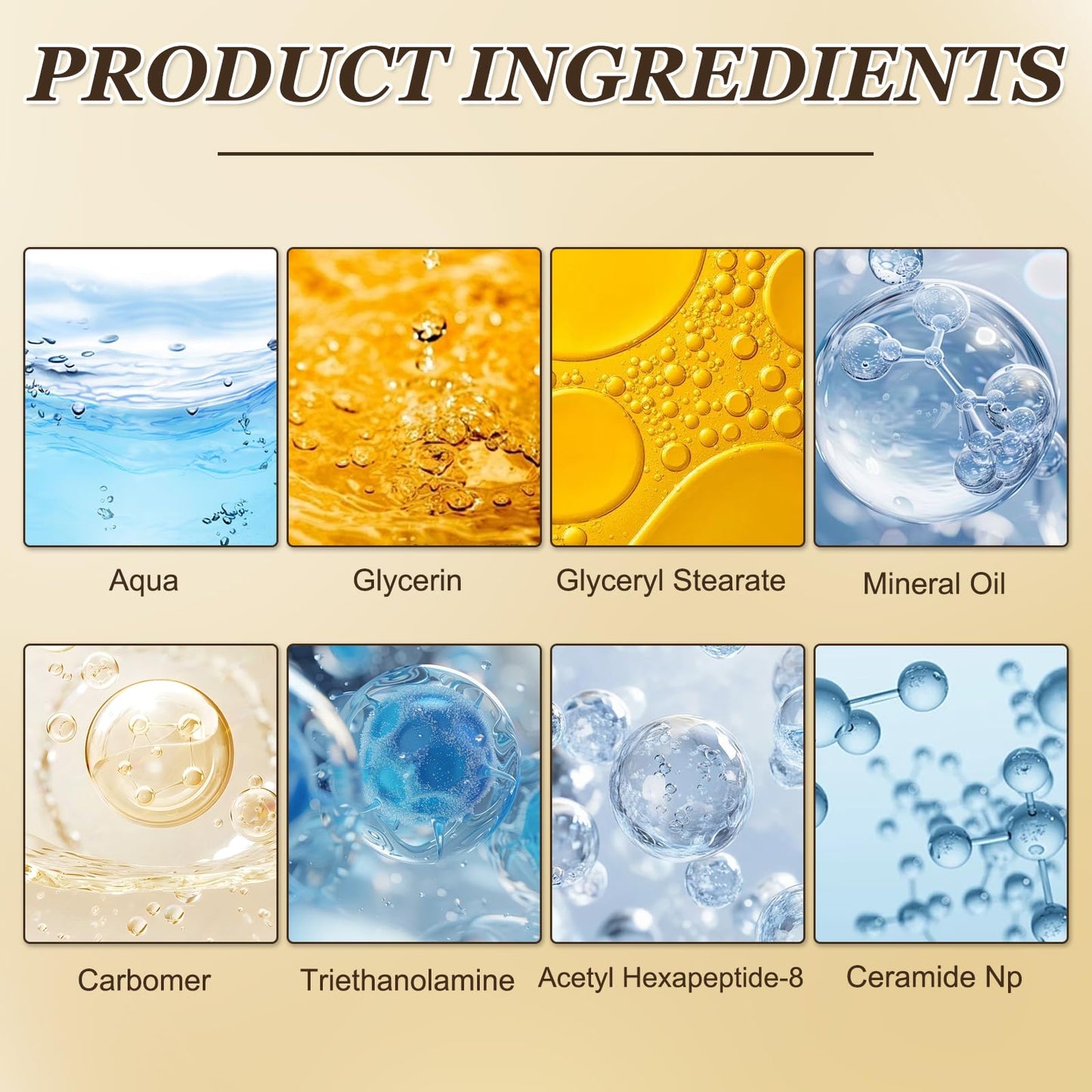 AH-8 Firming Neck Cream, Neck Firming Creams Contain Hexapeptide, Tighten and Lift Neck Cream with Double Roller Massage, Reduces Wrinkles, Fine Lines & Double Chin, Moisturizing and Nourishing