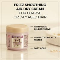 WELLA Wella Deluxe Frizz Smoothing Air-Dry Cream | Anti-Frizz | Heat Protection | Reduces Split Ends | With Olive Oil Derivate | Coarse or Damaged Hair | Soft Hold | 7-in-1 Style & Nourish, 150ml