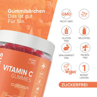 novomins Vitamin C Gummies Sugar Free – 250 mg High Strength Vitamin C for Adults – with Added Bioflavonoids, Rose Hip, Elderberry & Zinc - Immune System Support - Vegan- Gluten Free - by Novomins