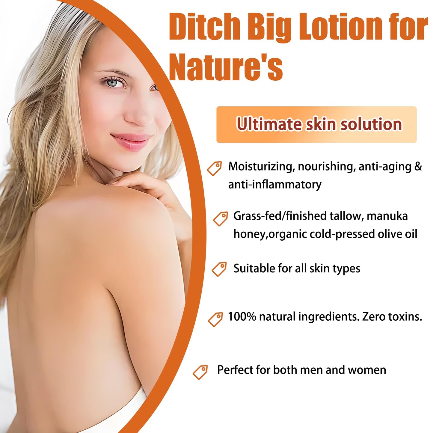 Mag-ic Body Oil Firming Hydrating Body Tightening Lotion Moisturizing and Firming Makes Skin Smooth and Shiny Effectively Improves Fine Lines for Women's Daily Skin Care After Bathing 100ml