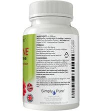 Simply Pure 100% Natural Berberine Capsules x 90, 500mg, Gluten Free, GM Free, Vegan
