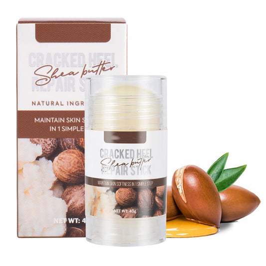 CrownLite Cracked Heel Repair Stick, Heel Balm for Cracked Feet Treatment with Shea Butter & Coconut Oil, Deeply Moisturize & Soften Feet,Exfoliates Dead Skin Foot Cream 40g(Shea Butter)