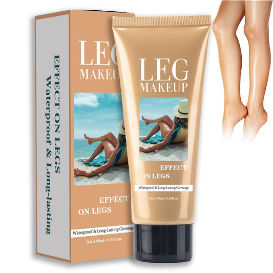 HERBENJOY Leg Makeup Full Coverage Concealer, Waterproof Body Concealer for Legs, Tattoo Cover Up Makeup, Scar & Veins, Long-Lasting, Correcting & Brightening Cream for Women, Medium Shade 100ml