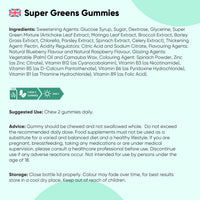 WeightWorld Super Green Gummies | 90 Vegan Multivitamin Gummies | Blend of 8 Botanicals | with Vitamin B12, B3, B6, B5 & Folic Acid | Added 1.5mg Zinc | Gluten-Free Greens Supplement