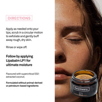 facetheory Lipascrub LP2 - Lip Scrub made with Sugar, Avocado, and Coconut, Smooth and Hydrate Dry Lips, Lip Scrub Exfoliator, Vegan & Cruelty-Free, Made in UK | Scented | 15ml