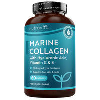 Nutravita Marine Collagen 1000mg - 60 Capsules Type 1 Hydrolysed Collagen