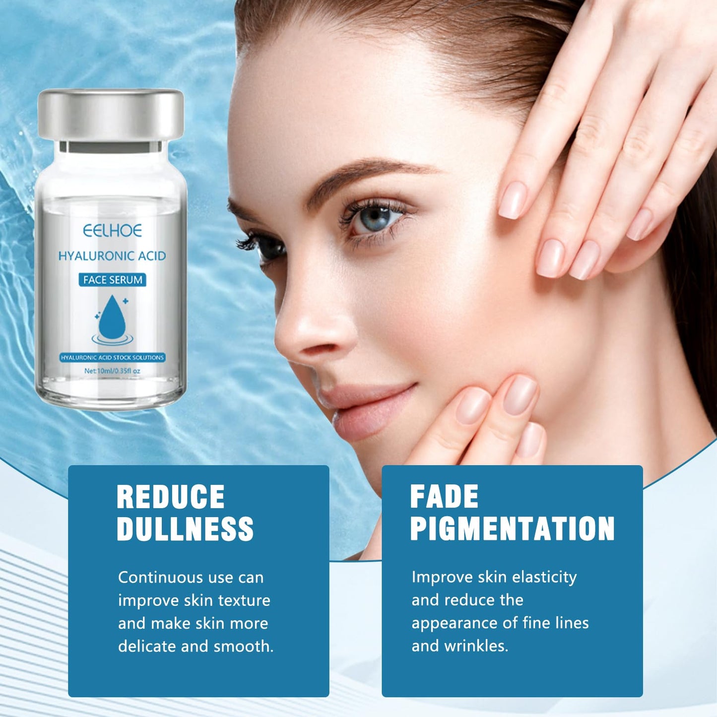 Nadiaen Micro Infusion System for Lips Face, Hyaluronic Acid Face Serum Micro Infusion, Micro Infusion Facial System, Hydrating Serum, Anti Aging Suitable for All Skin Types