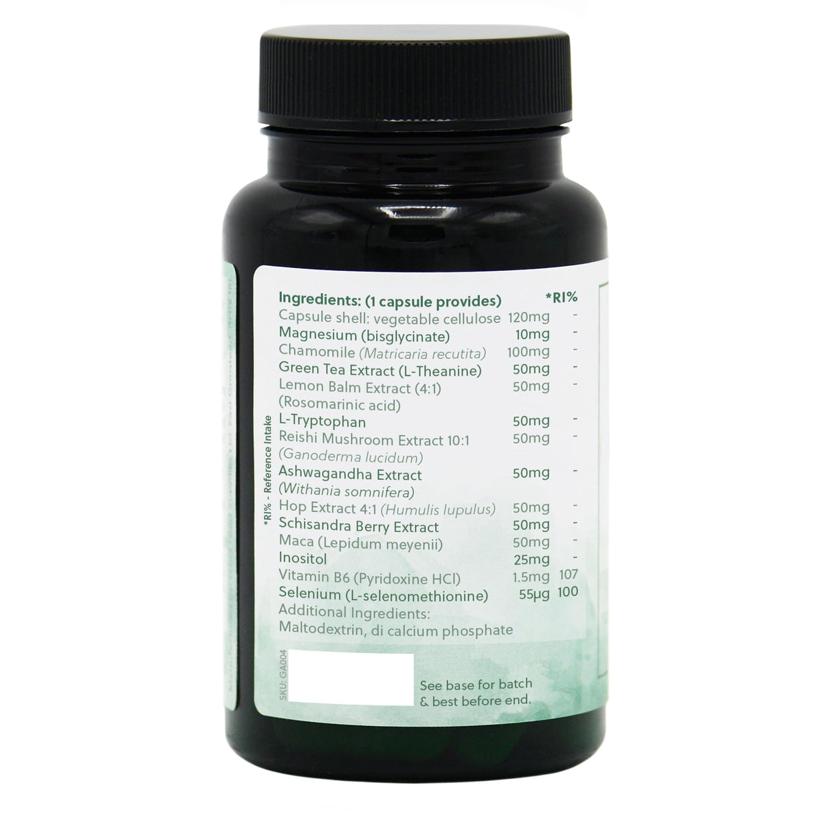 Night Aid - Plant Based Botanical Supplement - Includes L-Tryptophan, Magnesium & Vitamin B6-30 Vegan Capsules - Non-GMO, Made in the UK - G&G Vitamins