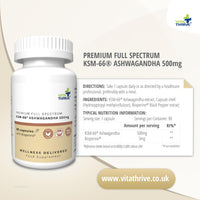 Vita Thrive VitaThrive® Ashwagandha 500mg with Bioperine® Capsules - 90 Count