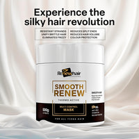 RENEW HAIR PROFESSIONAL Renew Hair Professional Smooth Renew Hair Mask, 500g, Brazilian Treatment, Anti-Frizz, Thermo Active, Multi Control,BTX
