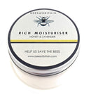 BEES of BRITAIN - Face Cream - 99% Natural. Honey, Lavender. Soothe, Nourish, Hydrate Dry Skin. pH 5.5 for Sensitive Skin. We Donate 5% of our Profit to Save Bees + Pollinators.100g