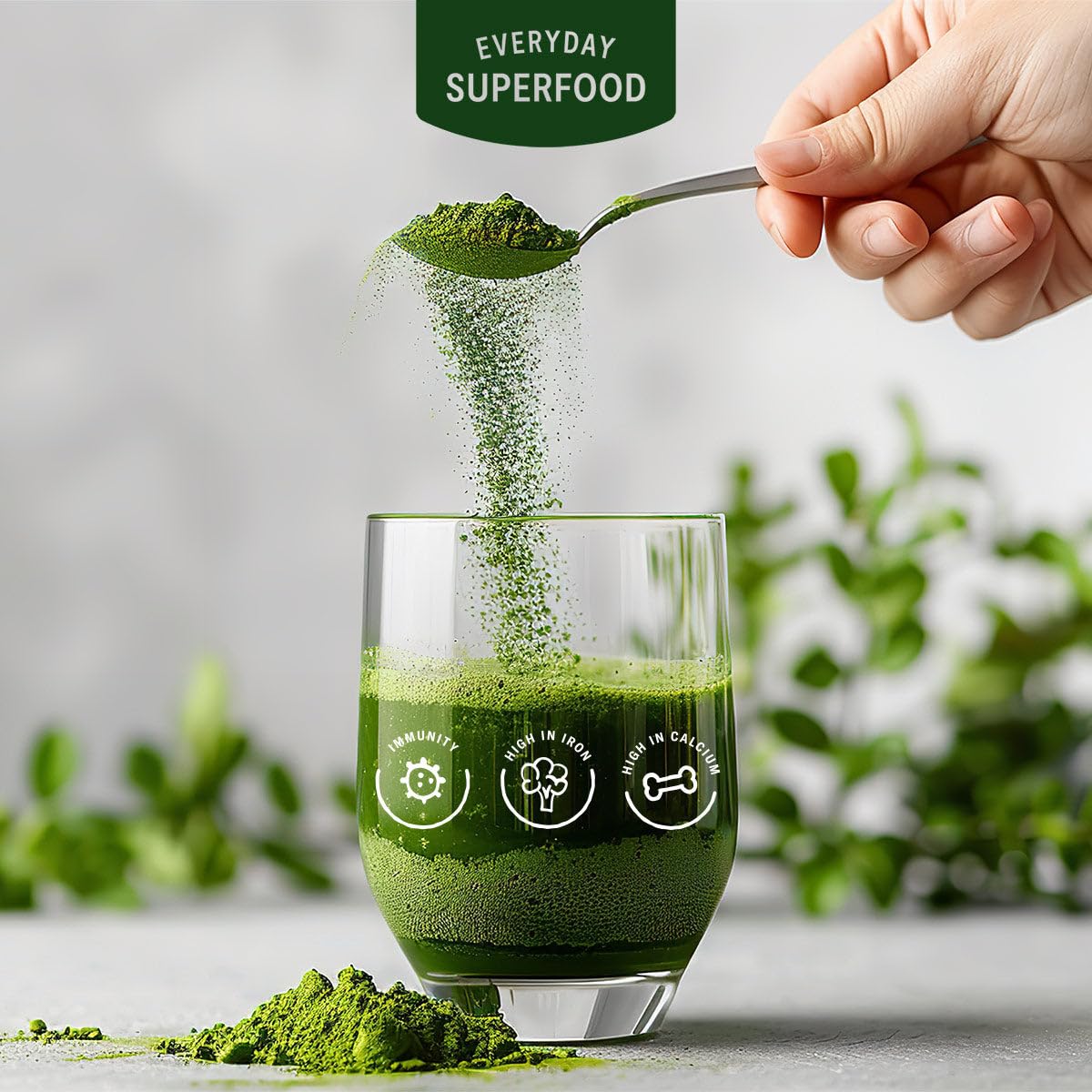 Everyday Superfood Organic Wheatgrass Powder 50g | Premium New Zealand Grown Wheat Grass | Green Juice Powder