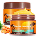 LEISGOTO Sunbed Tanning Accelerator, Premium Tan Accelerator Cream - for Sunbeds & Outdoor Sun, with Carrot Tanning Cream, Achieve a Natural Tan Skin - 150g