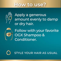 OGX Rescue Fusions Keratin with Vegan Squalane Prep & Protect Pre-Shampoo Treatment, Deeply Conditions, Strengthens & Reduces Strand Breakage to Visibly Repair Damaged Hair, 250ml