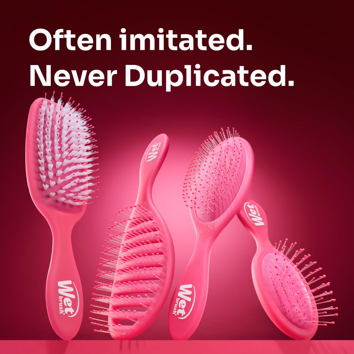 WetBrush Mini Detangler Brush with Ultra Soft Intelliflex Bristles to Gently Separate Knots With Ease, Wet Brush Detangler Is Gentle on Hair, Suitable For All Hair Types, Elemental Blue