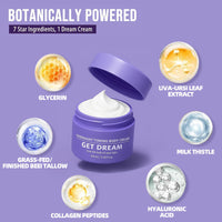 SHENYI 2PCS Get Dreamy Overnight Toning Whip-Get Dreamy Cream, Overnight Toning Body Cream for Firming & Smoothing Skin, Body Moisturizer for Women, Hydrating & Fast Absorbing