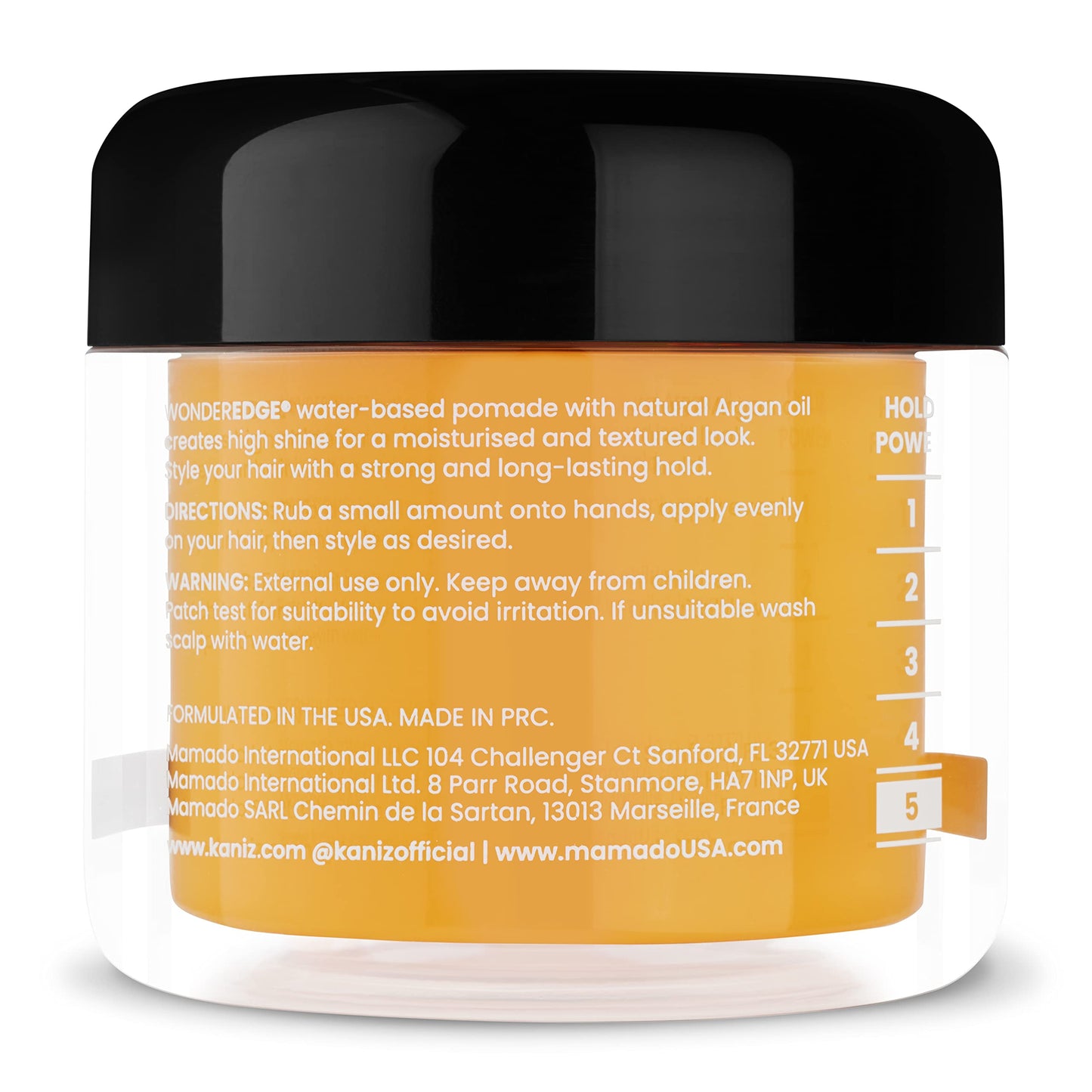 Kaniz Wonder Edge Mango Papaya water based pomade 120 ml, Yellow