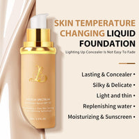 SHEBEEDO Biomimic Foundation 4 In 1,Medium Spectrum With Spf50+,Hydrating Medium Full Coverage Concealer,Hydrating Color Changing Foundation,Long Wear&Waterproof Light Spectrum Foundation For Women,30ml