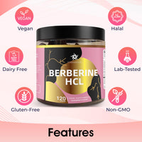 TERRAMOON Berberine HCL 98% 120 Gummies, 4 Month Supply, Mixed Berries Flavour, with Ceylon Cinnamon and Turmeric Extract