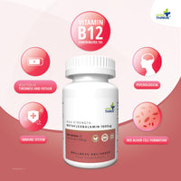 Vita Thrive VitaThrive® Vitamin B12 1000µg Tablets – High Strength Methylcobalamin Vitamin B12 Supplement for Energy, Cognitive Function & Nervous System Support – Vegan Tablets – 120 Tablets