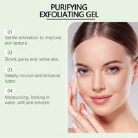 Purifying Exfoliating Gel,Exfoliating Face Wash Gels,Face Scrub Exfoliator,Deep Cleansing Face and Body Exfoliating Scrub Gel,Moisturizing Facial scrub Gel,Gentle Exfoliating Facial Cleanser