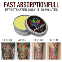 ISBEAUSOLS 2PCS Tattoo Butter - Tattoo Aftercare - Tattoo Aftercare Body Butter for Color Enhancement，Hydrating，Nourishing - Natural Tattoo Body Moisturiser - Tattoo Aftercare Butter Balm & Cream