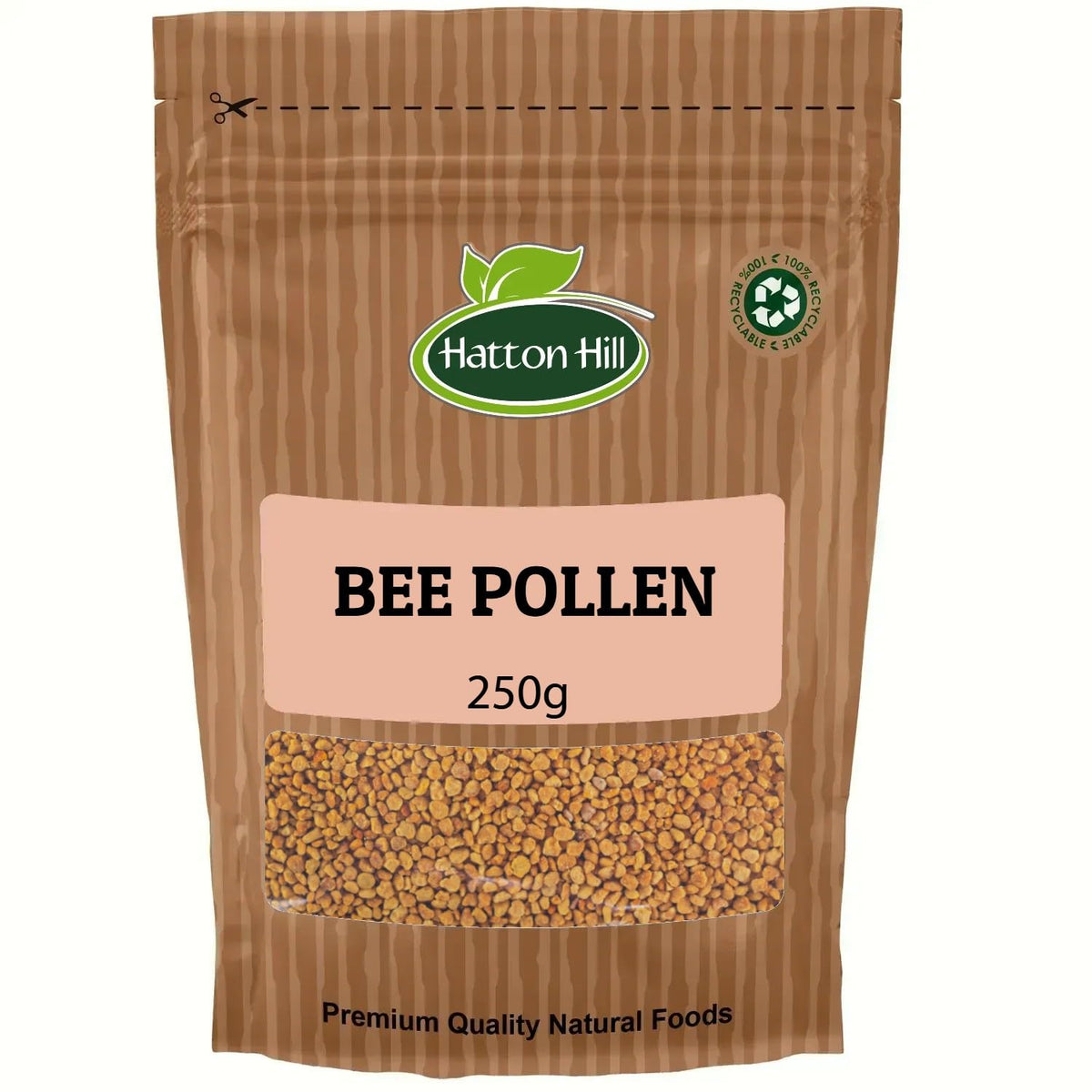 Bee Pollen Granules 250g by Hatton Hill | 100% Pure, Natural & Nutrient-Rich, Perfect for Smoothies, Baking & Snacks